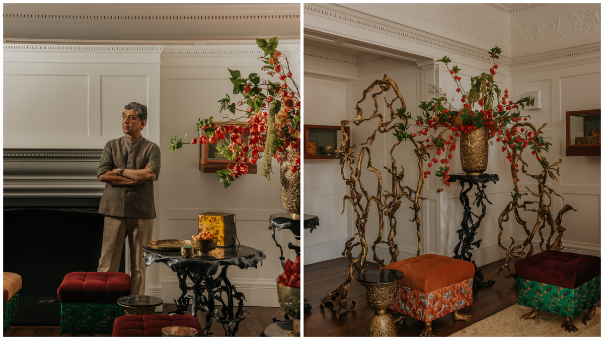 Vikram Goyal stages Wings and Tales, a Ramayana-inspired furniture and textile collection, in a Mayfair townhouse