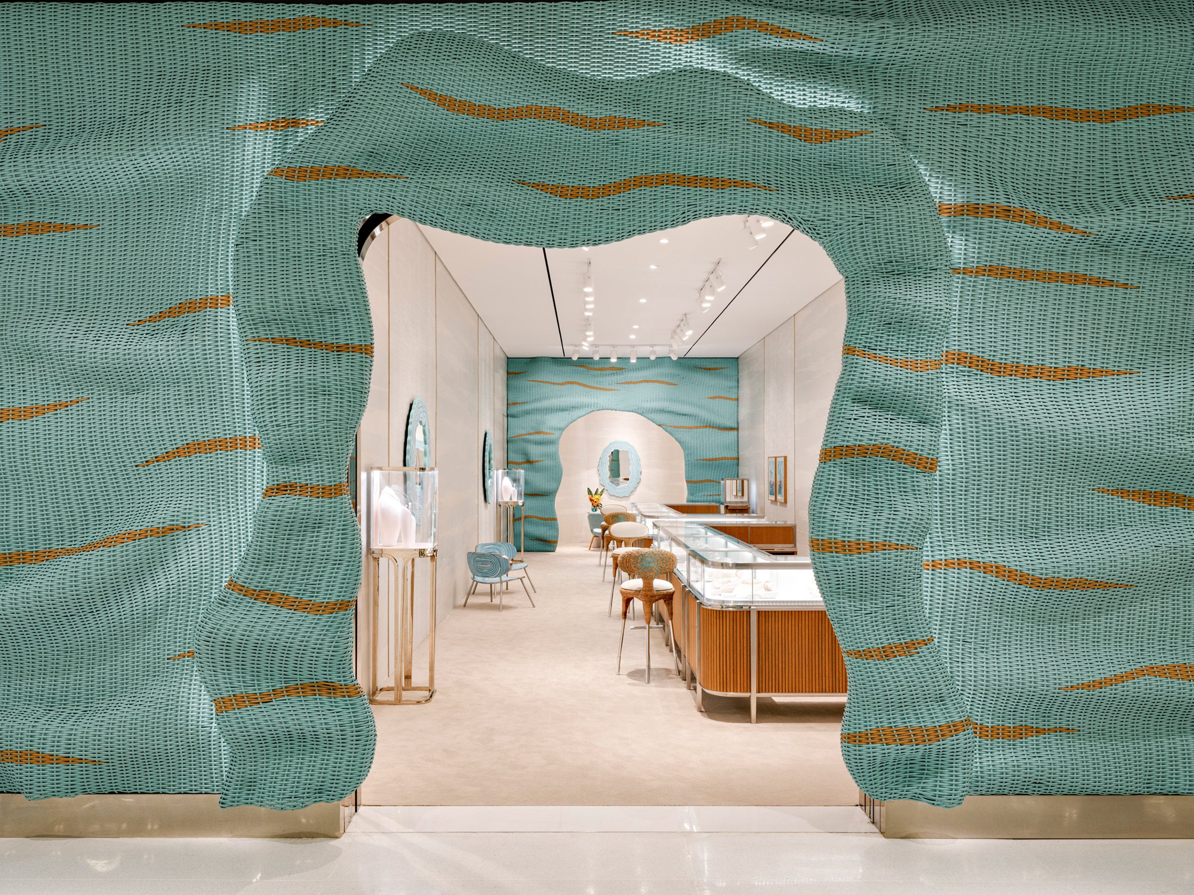 Estúdio Campana weaves Tiffany & Co a jewellery box you can walk into, image via Dezeen